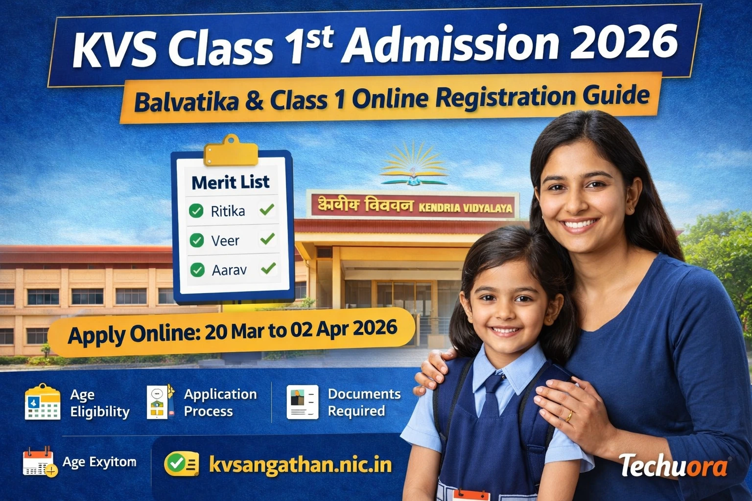 KVS Class 1st Admission 2026