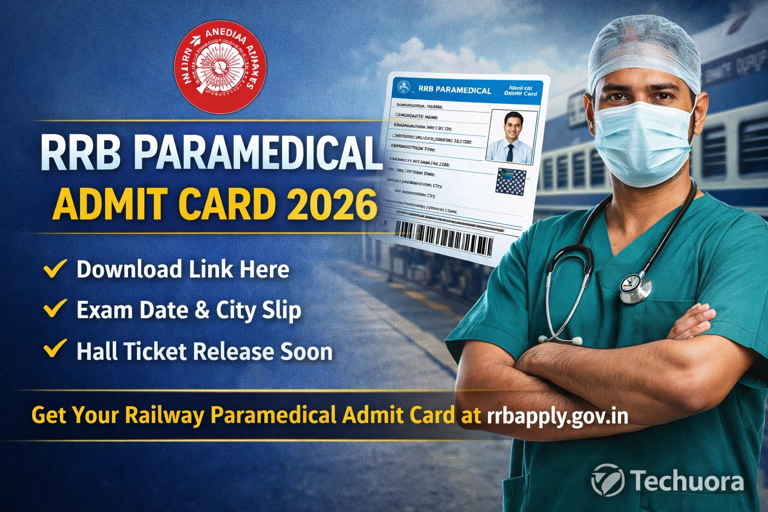 RRB Paramedical Admit Card 2026
